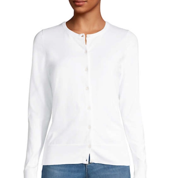 NWT St. John's Bay White Cardigan - Picture 3 of 3